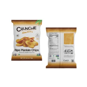 Crunchie Snacks Naturally Sweet Plantain Chips 2.5oz